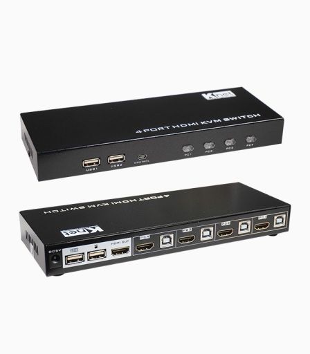 کی وی ام سوئیچ ۴ پورت HDMI کی نت K-SWKH404 | JCHK-14314