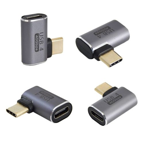 مبدل Type-C نر به Type-C ماده 90 درجه کی نت K-AUCMF4901 | JCHK-14373