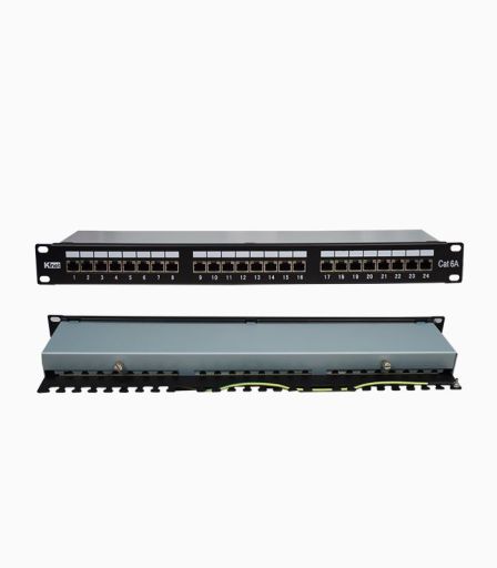پچ پنل 24 پورت Cat6A STP کی نت K-NPC6AS024 | JCHK-14391