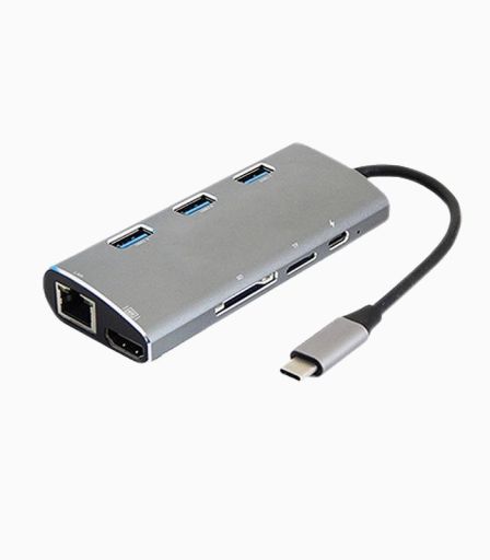 هاب ۸ پورت Type C کی نت K-MFCMS808 | JCHK-14412