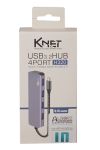هاب 4 پورت Type-C کی نت مدل K-HUCMHC320 | JCHK-14477