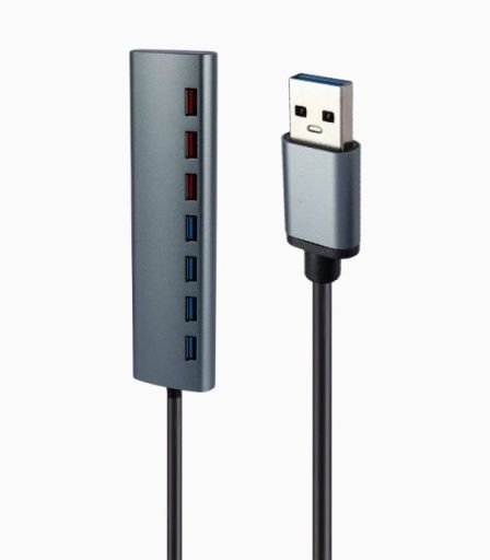 هاب ۷ پورت USB 3.0 کی نت K-HUAMH117 | JCHK-14481