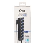 هاب 7 پورت USB 3.0 کی نت مدل K-HUAMH10P7 | JCHK-14482