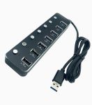 هاب ۷ پورت USB 3.0 کلید دار کی نت K-HUAMH107 | JCHK-14483