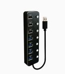 هاب ۷ پورت USB 3.0 کلید دار کی نت K-HUAMH107 | JCHK-14483