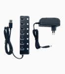 هاب ۷ پورت USB 3.0 کلید دار کی نت K-HUAMH107 | JCHK-14483