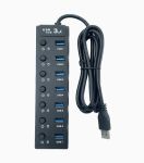 هاب ۷ پورت USB 3.0 کلید دار کی نت K-HUAMH907 | JCHK-14484