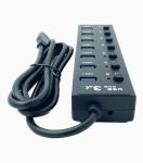 هاب ۷ پورت USB 3.0 کلید دار کی نت K-HUAMH907 | JCHK-14484