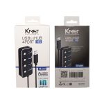 هاب ۴ پورت USB 3.0 کی نت K-HUAMH504 کلید دار | JCHK-14486