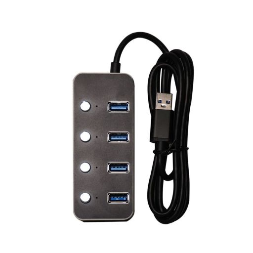 هاب ۴ پورت USB 3.0 کی نت K-HUAMH504 کلید دار | JCHK-14486