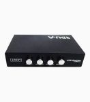 سوئیچ ۴ پورت USB دستی وی نت V-SWUSBM04 | JCHK-14516
