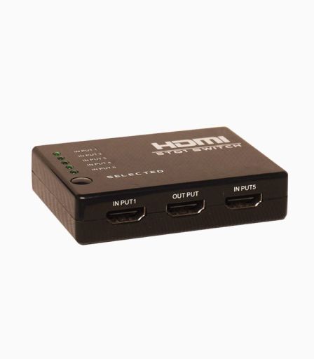 سوئیچ ۵ پورت HDMI وی نت V-SWHD1405 به همراه ریموت کنترل | JCHK-14518