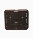 کی وی ام سوئیچ 2 پورت HDMI دستی وی نت با کابل V-SWKHM4K2 | JCHK-14520