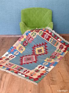 گلیم دستبافت پشمی | JCHK-14060