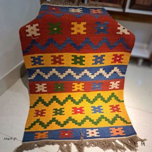 گلیم دستبافت پشمی | JCHK-14064