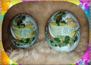 نقاشی روی تخم شتر مرغ | JCHK-2664