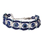 دستبند چشم نظر نوزادی گیپور دستباف | JCHK-14346