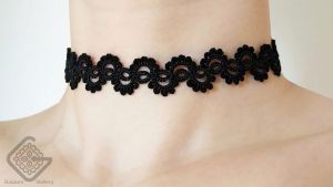 گردنبند گیپور دستباف | JCHK-14612