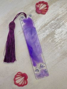 بوکمارک (نشانک) رزینی دستساز طرح برگ | JCHK-14534