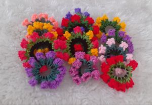 کش سر بافتنی  گل  | JCHK-14559