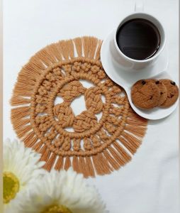 زیر بشقابی با طرح مکرمه | JCHK-3695