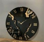 ساعت دیواری رزین طرح ژئود  | JCHK-14654