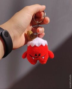 سرکلیدی بافتنی هیولا بستنی | JCHK-5600