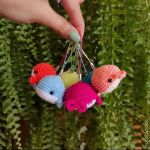 آویز فلش نهنگ بافتنی | JCHK-5610