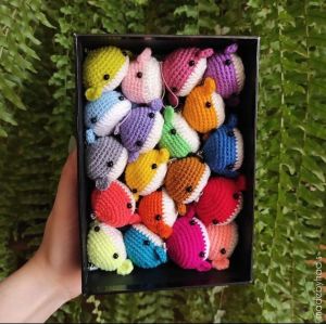 آویز فلش نهنگ بافتنی | JCHK-5610