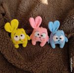 عروسک بافتنی خرگوش خنگ | JCHK-5614