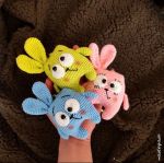 عروسک بافتنی خرگوش خنگ | JCHK-5614