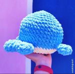 عروسک بافتنی نهنگ بالشتی 🐳☁️ | JCHK-5619