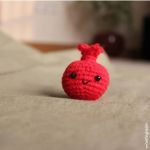 آویز بافتنی انار یلدایی  | JCHK-6652