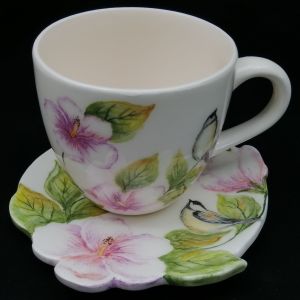 فنجان نعلبکی نسترن هیوا | JCHK-14742