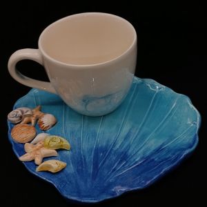 فنجان نعلبکی صدف هیوا | JCHK-14743