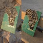 تابلو  مدرن برجسته گورخر  | JCHK-15229