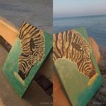 تابلو  مدرن برجسته گورخر  | JCHK-15229