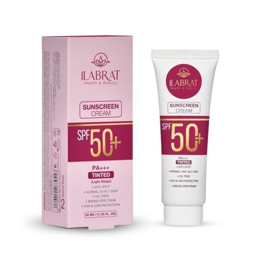کرم ضدآفتاب ضدلک رنگی ایلابرت (بژ روشن) +SPF50 | JCHK-15604