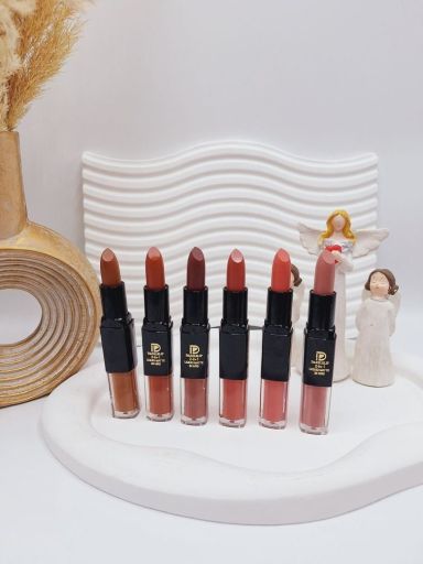 پک 6 تایی رژ جامد و مایع دو سر کد 0438 | JCHK-16004