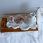 ست شمع و سنگ مصنوعی  | JCHK-14837