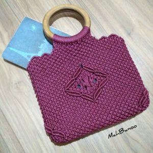 کیف دستباف مکرومه | JCHK-4318