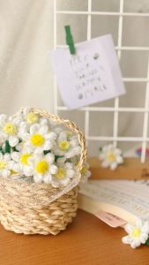 بابونه ی دستساز مخملی | JCHK-14934