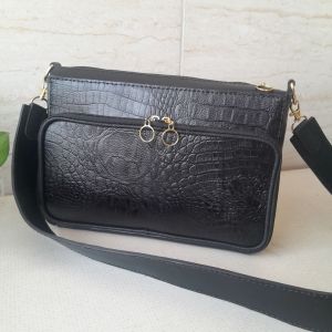 کیف چرم طبیعی زنانه طرح کروکدیلی | JCHK-15154