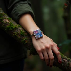دست‌بند دست‌ساز رزینی♥️🌲🪄 | JCHK-14975