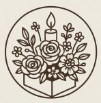 گالری شمع های هنری و فانتزی شمعدونی