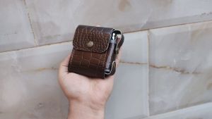 کیف کمری سیگار و فندک چرم‌ طبیعی دستدوز  | JCHK-15085