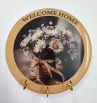 جا کلیدی دایره ای رزینی طرح گل | JCHK-15112