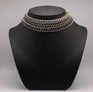 گردنبند چوکر استیل دستساز | JCHK-15142