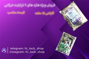 هارد کیس وسترن 1 ترابایت بنفش شرکتی | JCHK-15159