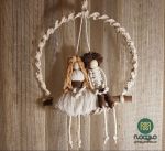 آویز عروسک مکرومه | JCHK-3960